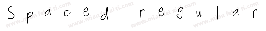 Spaced regular字体转换
